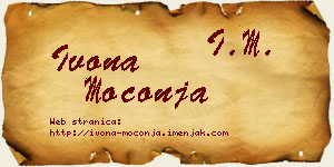 Ivona Moconja vizit kartica